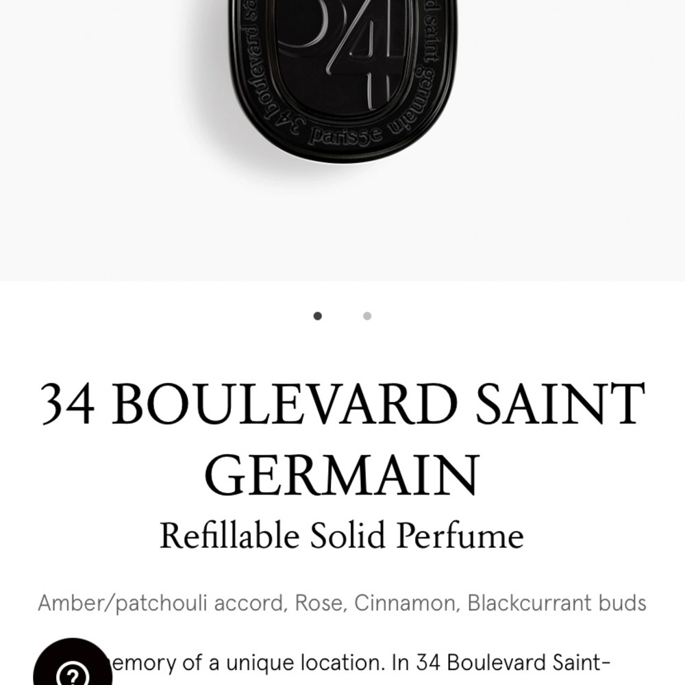 Diptique 34 Boulevard Saint Germain solid perfume
